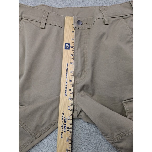 40 Grit by Duluth Trading Mens Standard Fit Tan Cargo Pants Size 34x34 Spandex - Picture 8 of 12